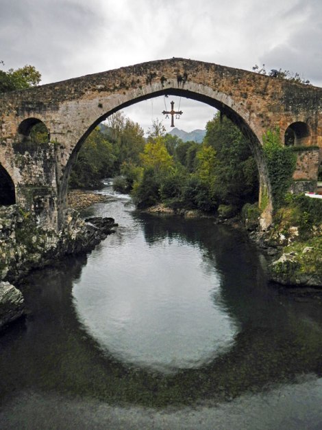 The Roman bridge in Cangas de Onís